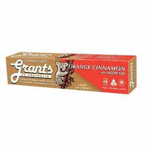 Toothpaste Orange Cinnamon with Neem Oil 110g - Grants