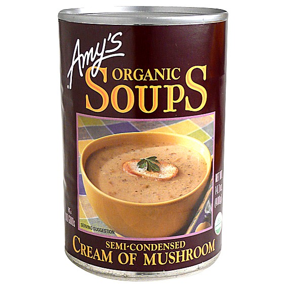 Soup Cream of Mushroom Semi Condensed 400g - Amy's