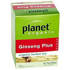 Ginseng Plus Tea Bags 25 Pack - Planet Organic