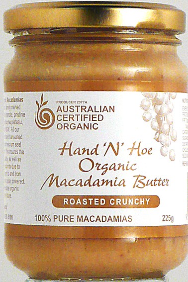 Macadamia Butter Roasted Crunchy 225g - Hand'n'Hoe