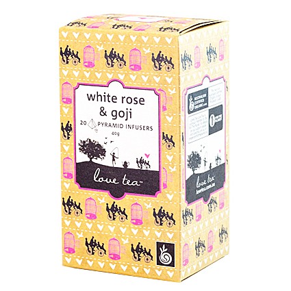 White Rose & Goji Teabags 20 Pack - Love Tea