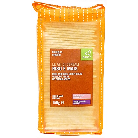 Rice & Corn Crispbread 150g - Ecor