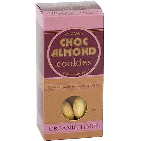 Choc Almond Cookies 150g - Organic Times