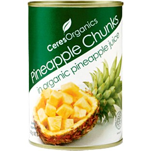 Pineapple Chunks in Organic Pineapple Juice 400g - Ceres Organics