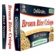 Brown Rice Crisps Black Sesame 100g - Deli Grains