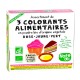 Food Colouring Pink  Yellow & Green 6 Pack - Nat-Ali
